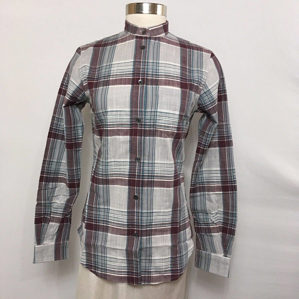 COPY - Filson Shelton Banded Collar Shirt sz Small Gray NWT!